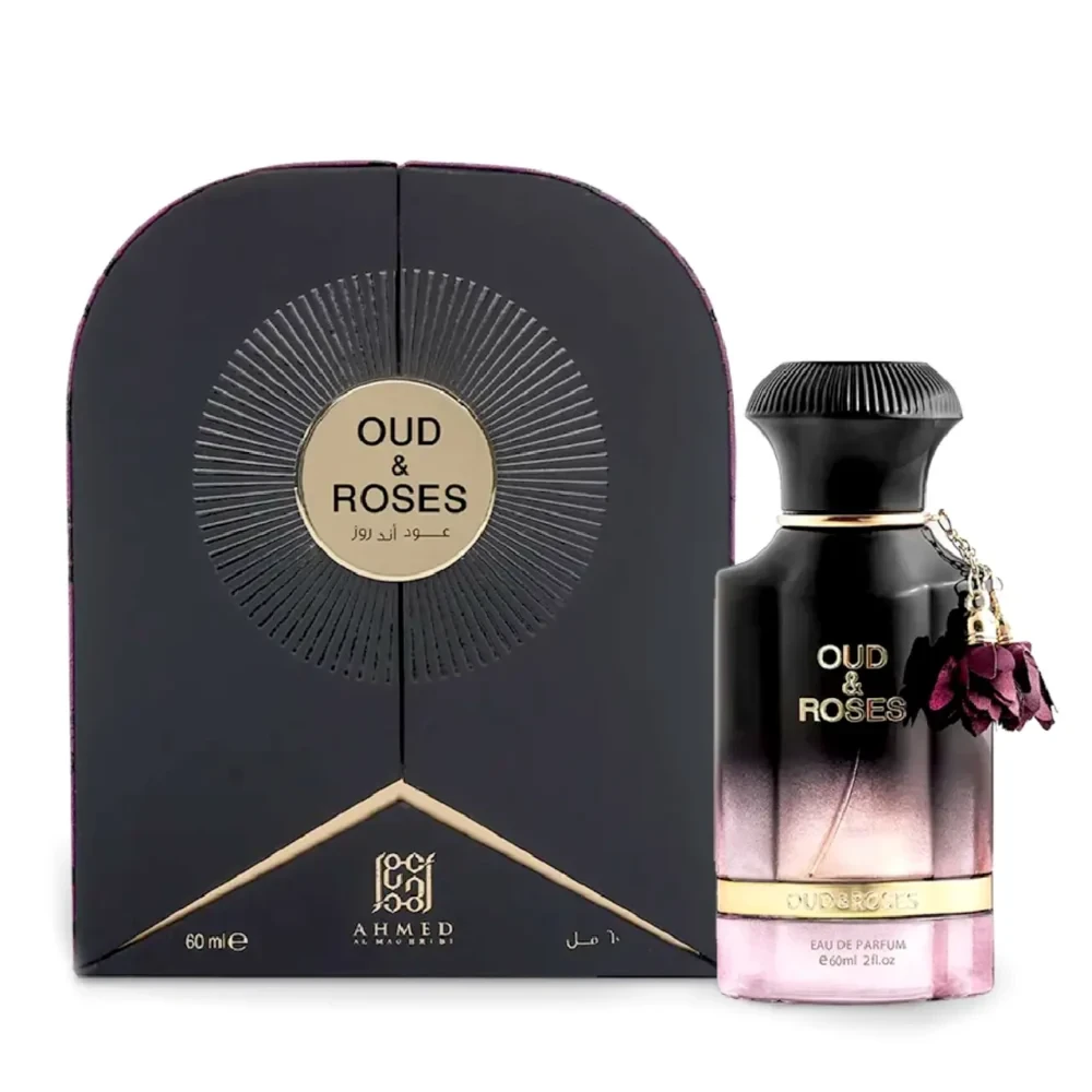 Ahmed Al Maghribi Oud & Roses 60ML Perfume by Ahmed Al Maghribi