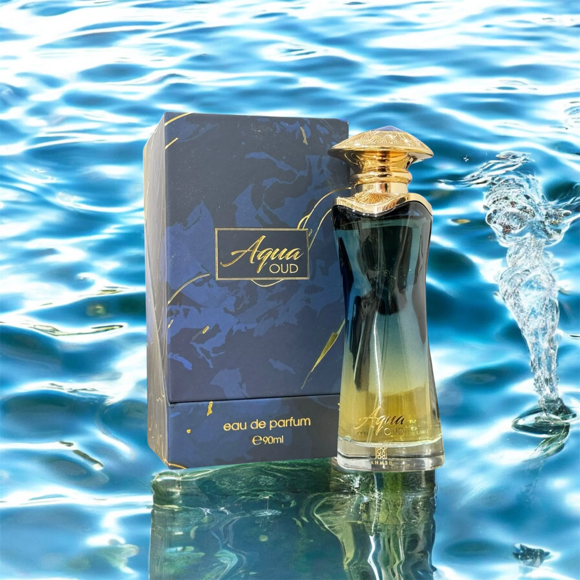 Ahmed Al Maghribi Aqua Oud Perfume EDP 90ML 3
