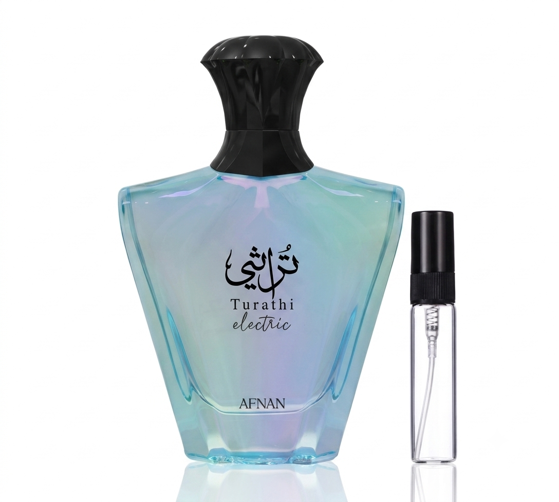 Buy Afnan Turathi Electric EDP Decants in Pakistan | 5ML–50ML | Solangs Perfume by Afnan